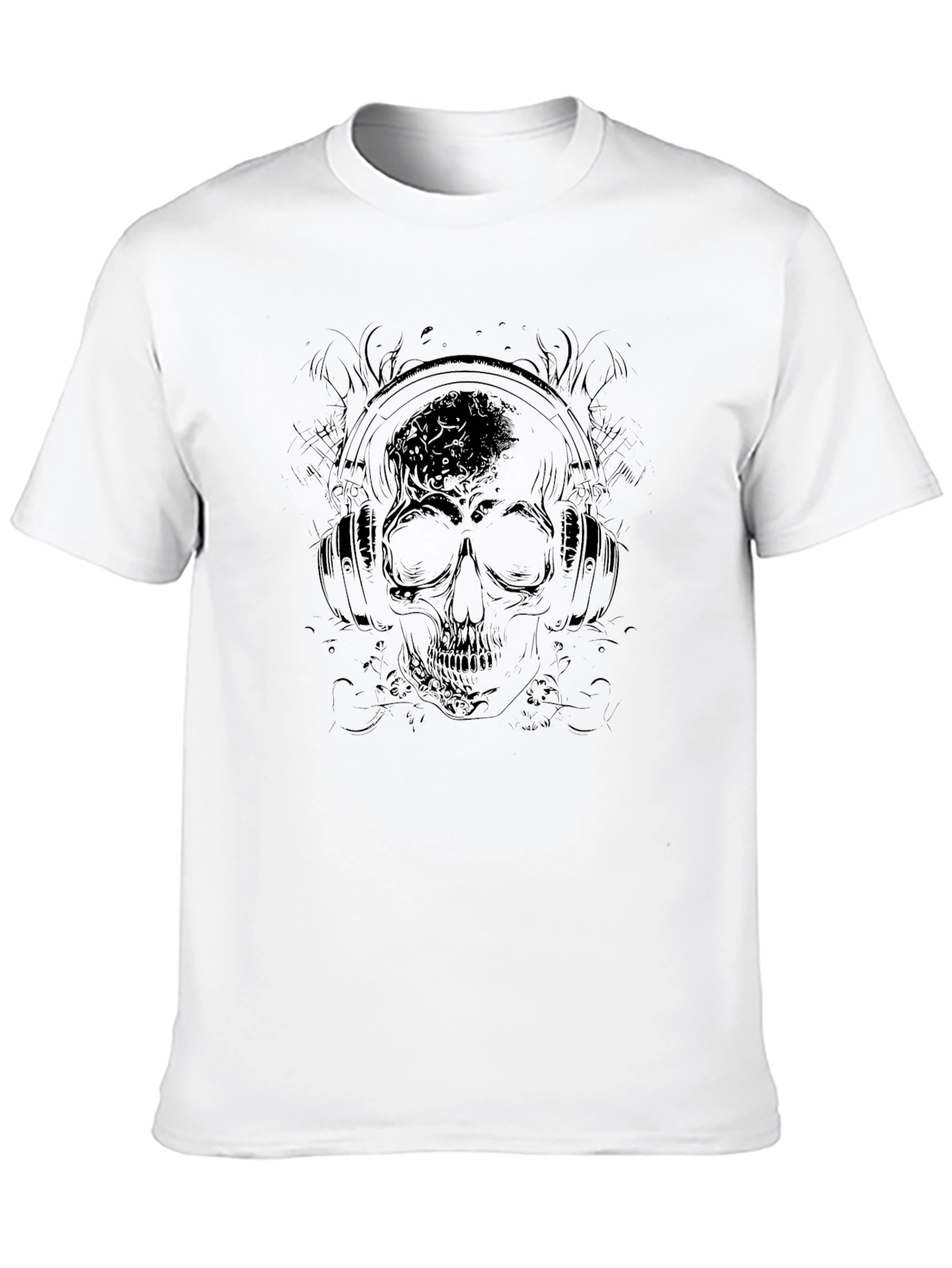 Skull & Headphones Graphic Tee