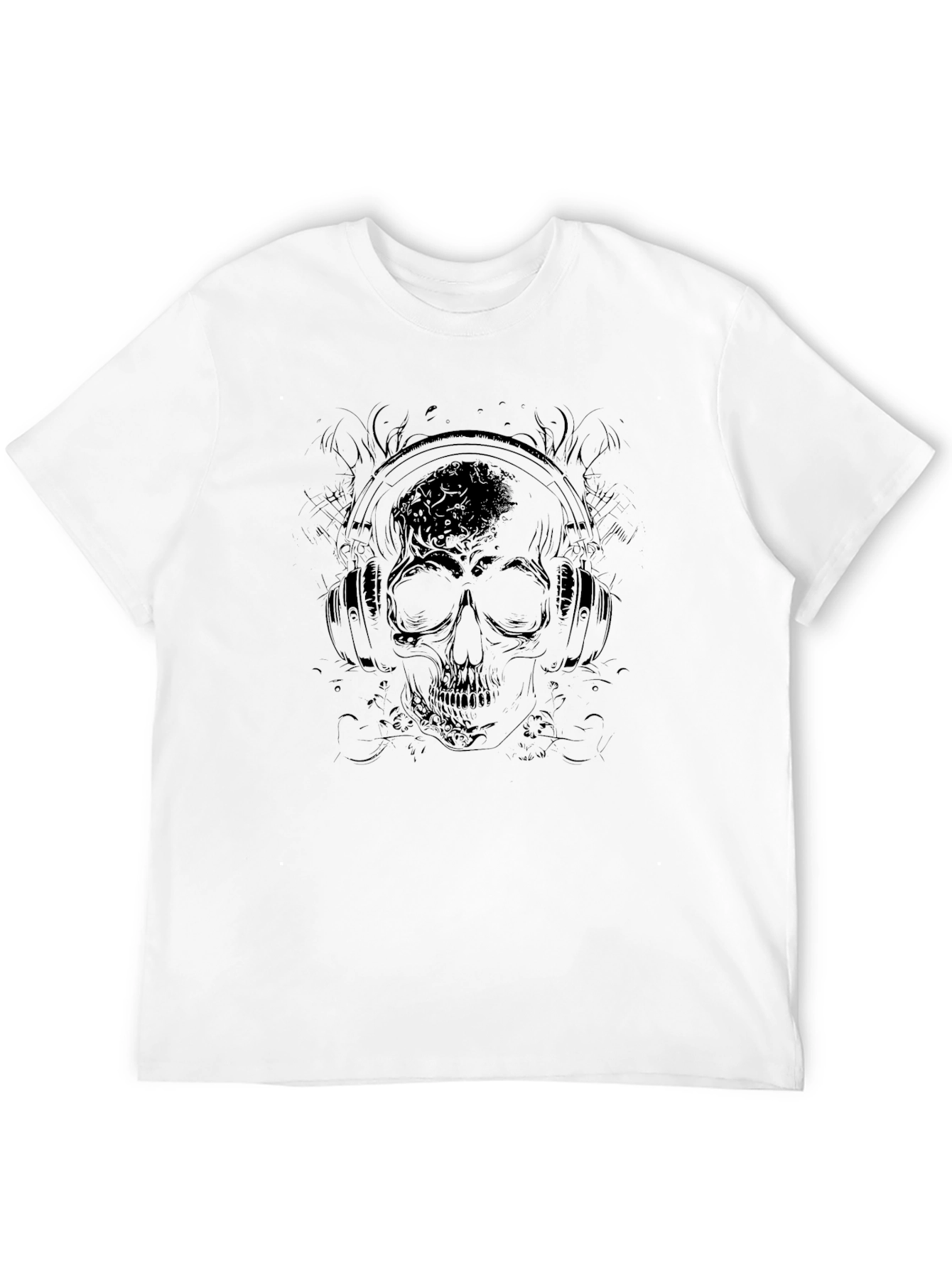 Skull & Headphones Graphic Tee