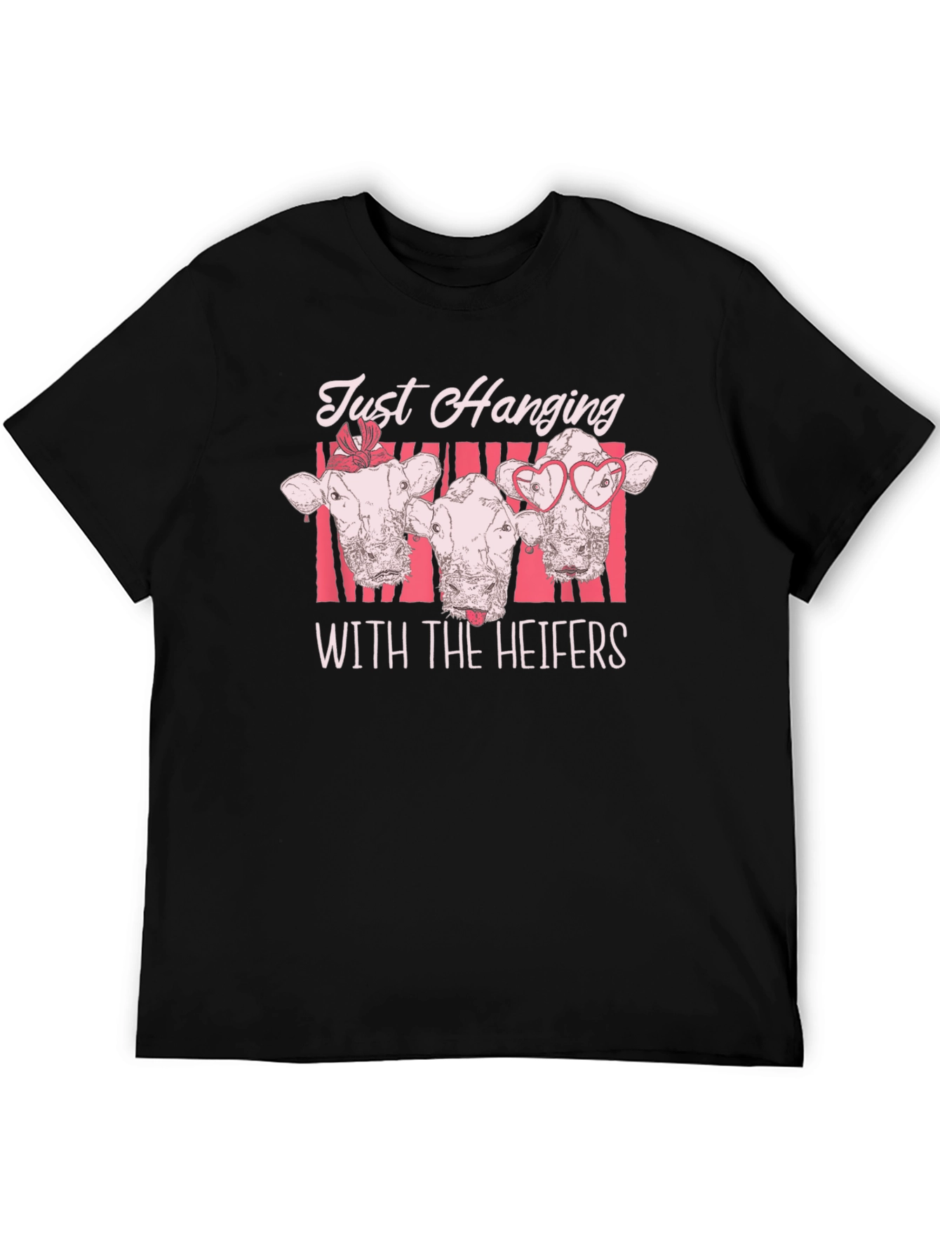 Just Hanging with the Heifers Black T-Shirt