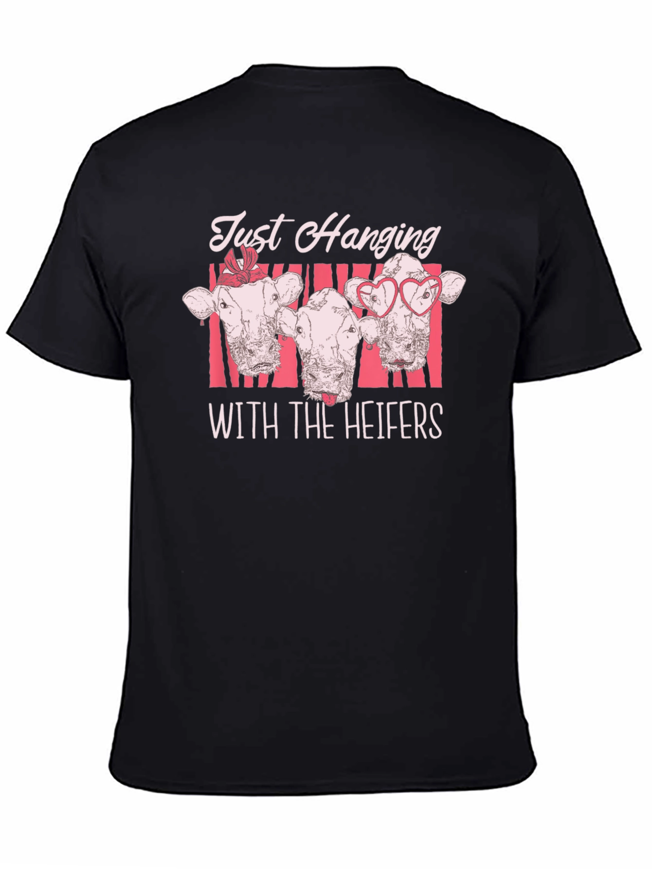 Just Hanging with the Heifers Black T-Shirt