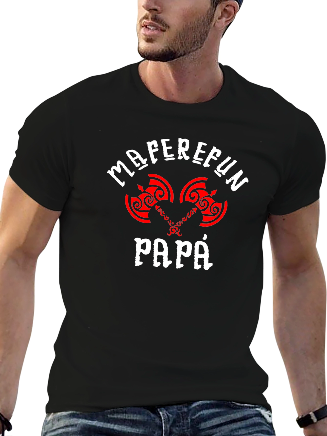 Maferfun Papa T-Shirt - Axe Graphic Tee