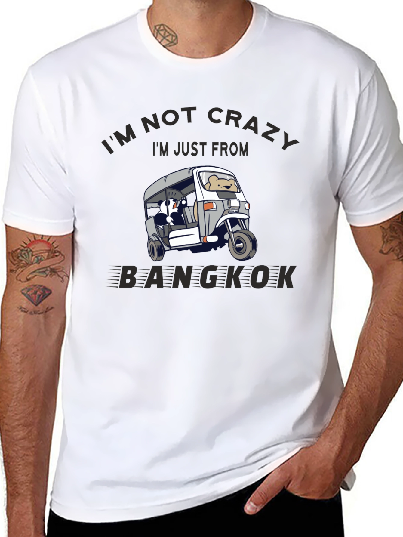 Bangkok Tuk-Tuk Graphic Tee - Funny Travel Shirt