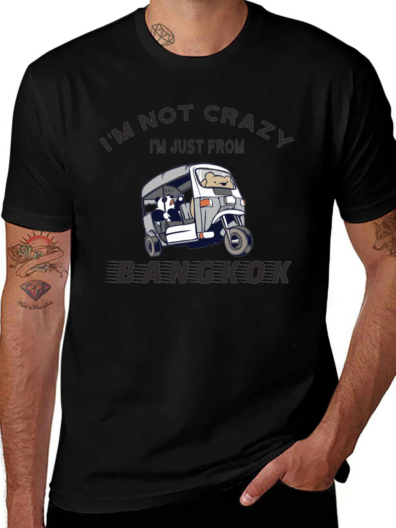 Bangkok Tuk-Tuk Graphic Tee - Funny Travel Shirt