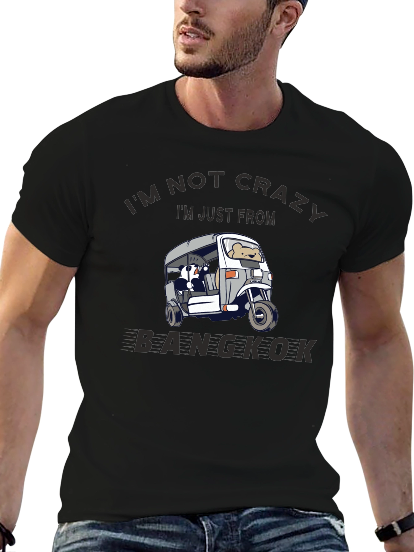 Bangkok Tuk-Tuk Graphic Tee - Funny Travel Shirt