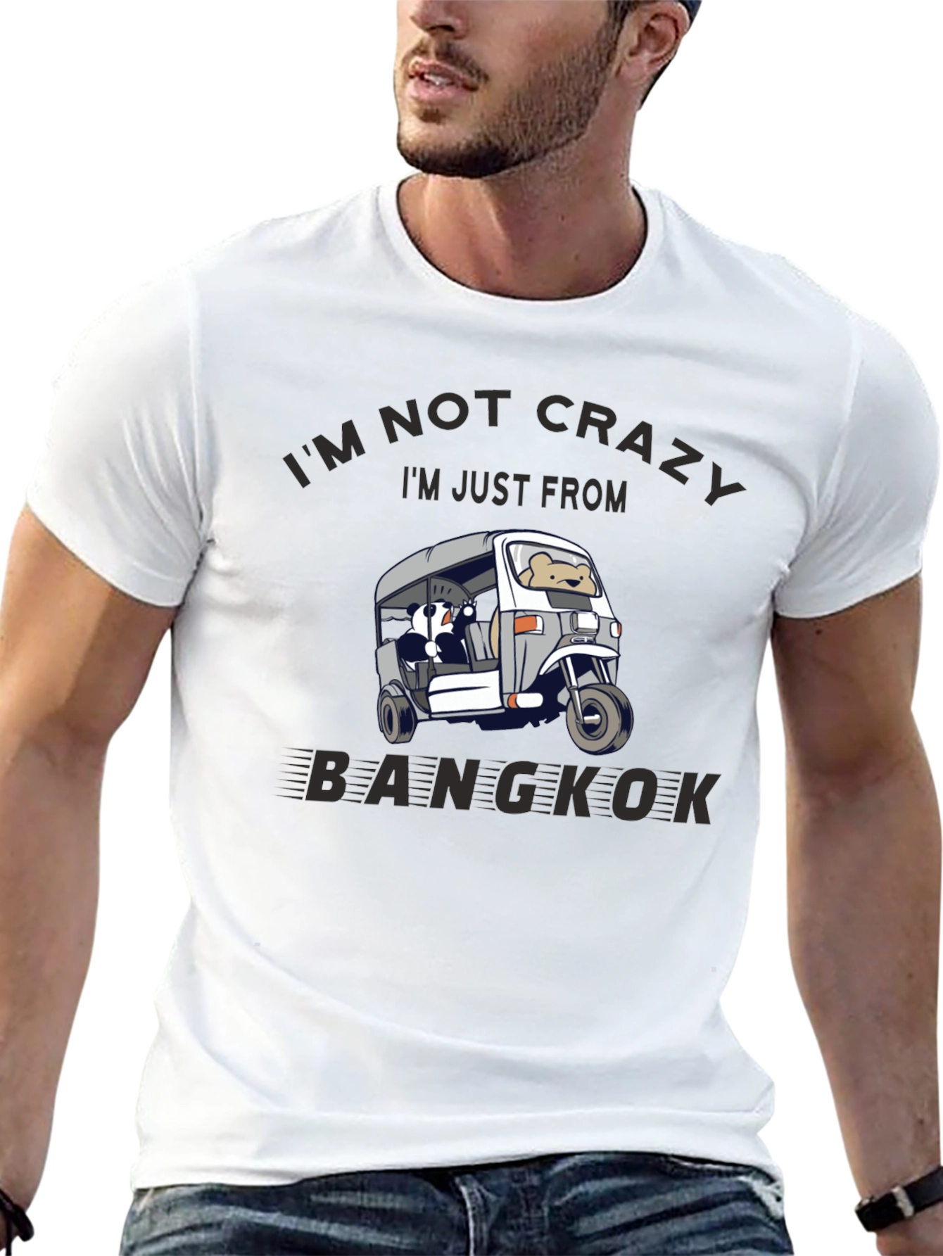 Bangkok Tuk-Tuk Graphic Tee - Funny Travel Shirt