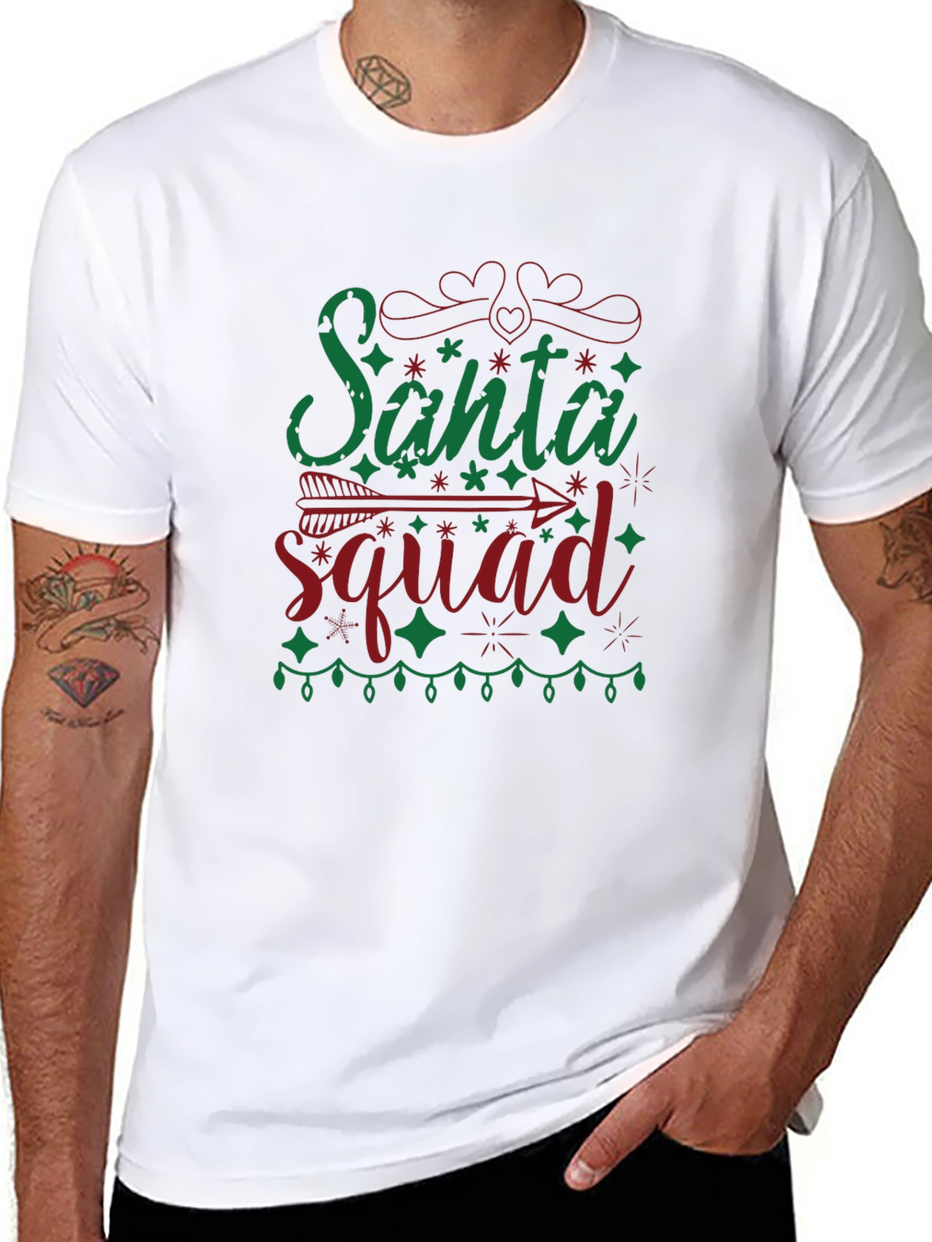 Santa Squad Holiday T-Shirt - Unisex Crew Neck