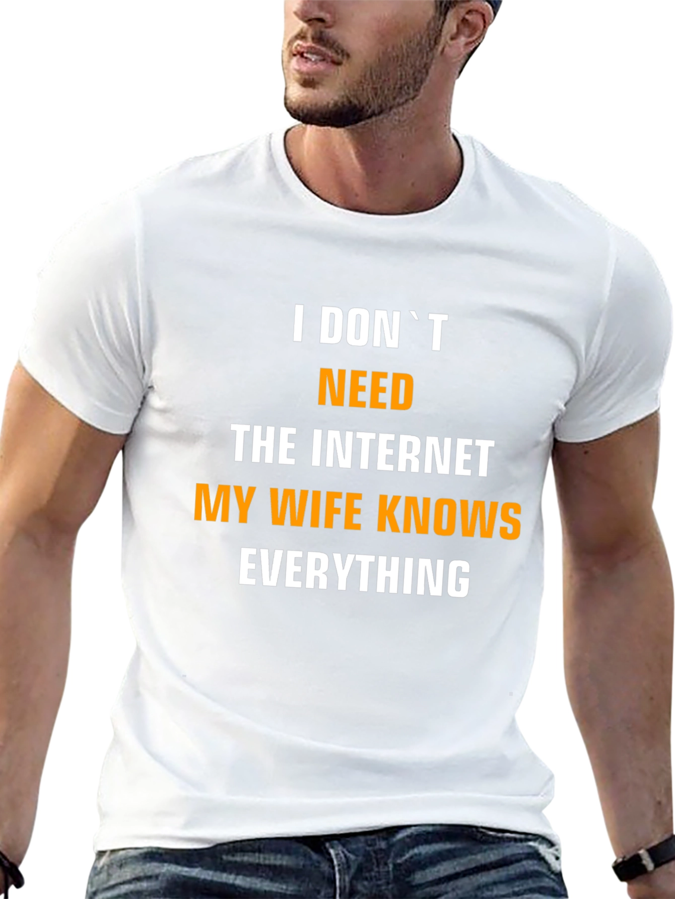 Funny My Wife Knows Everything Mens T-Shirt