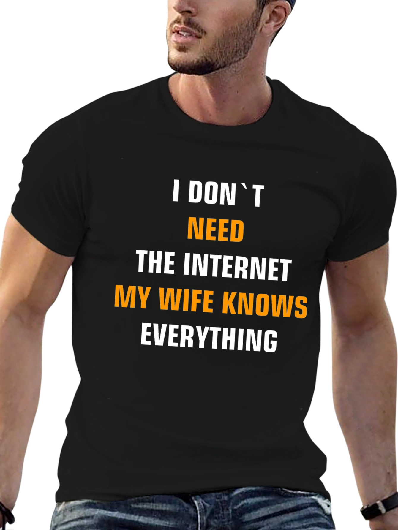 Funny My Wife Knows Everything Mens T-Shirt