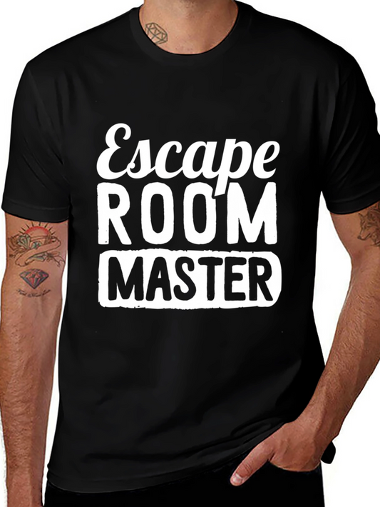Escape Room Master Black T-Shirt - Puzzle Game Fan Apparel