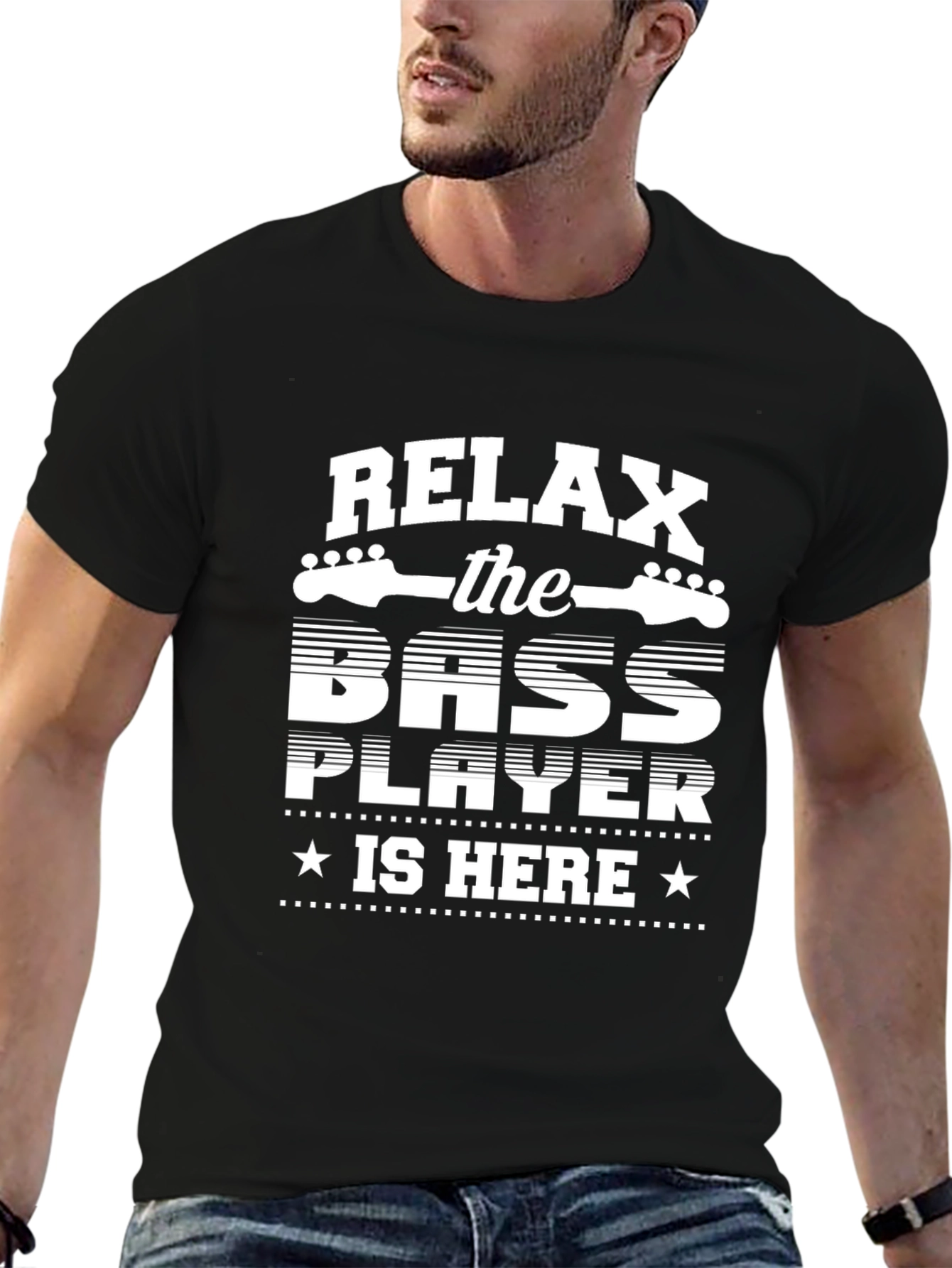 Relax the Bass Player is Here - Novelty T-Shirt