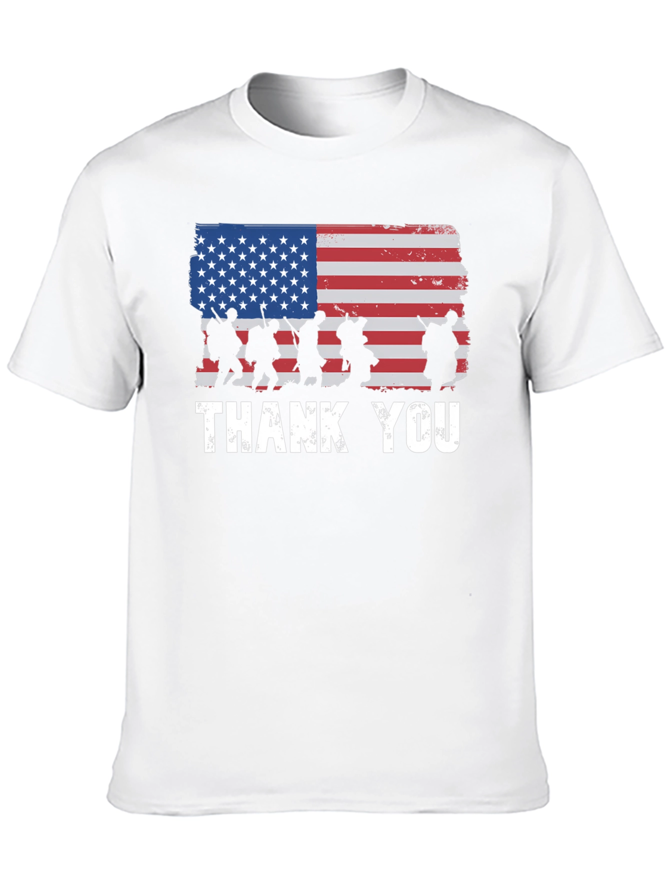 Thank You Military USA Flag T-Shirt