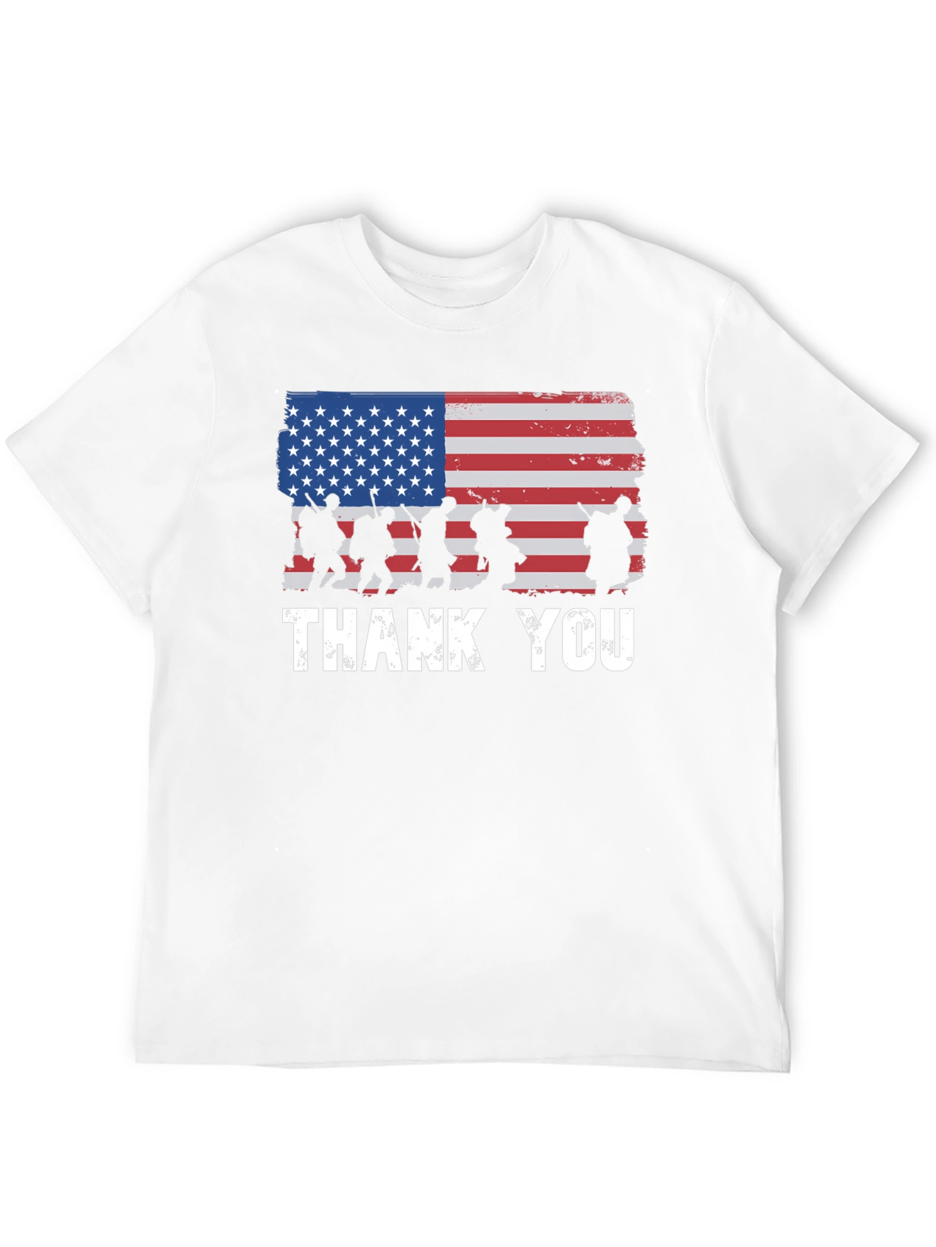 Thank You Military USA Flag T-Shirt