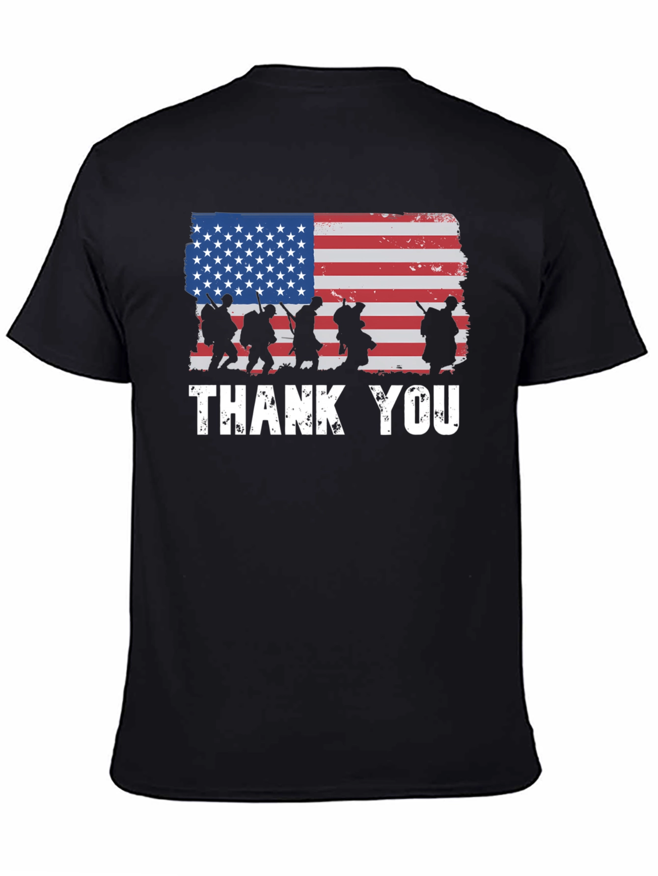 Thank You Military USA Flag T-Shirt