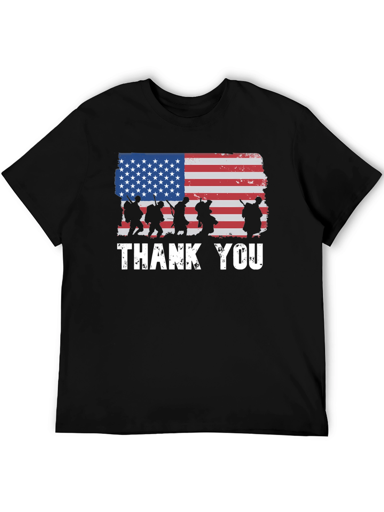 Thank You Military USA Flag T-Shirt