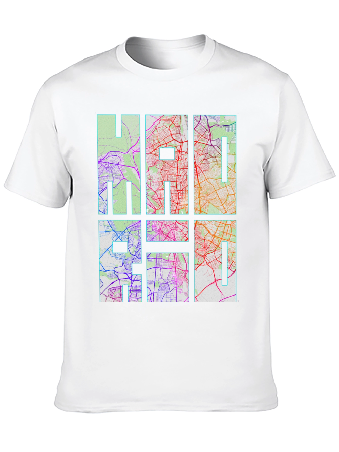 HAI Graphic Map Print Black T-Shirt