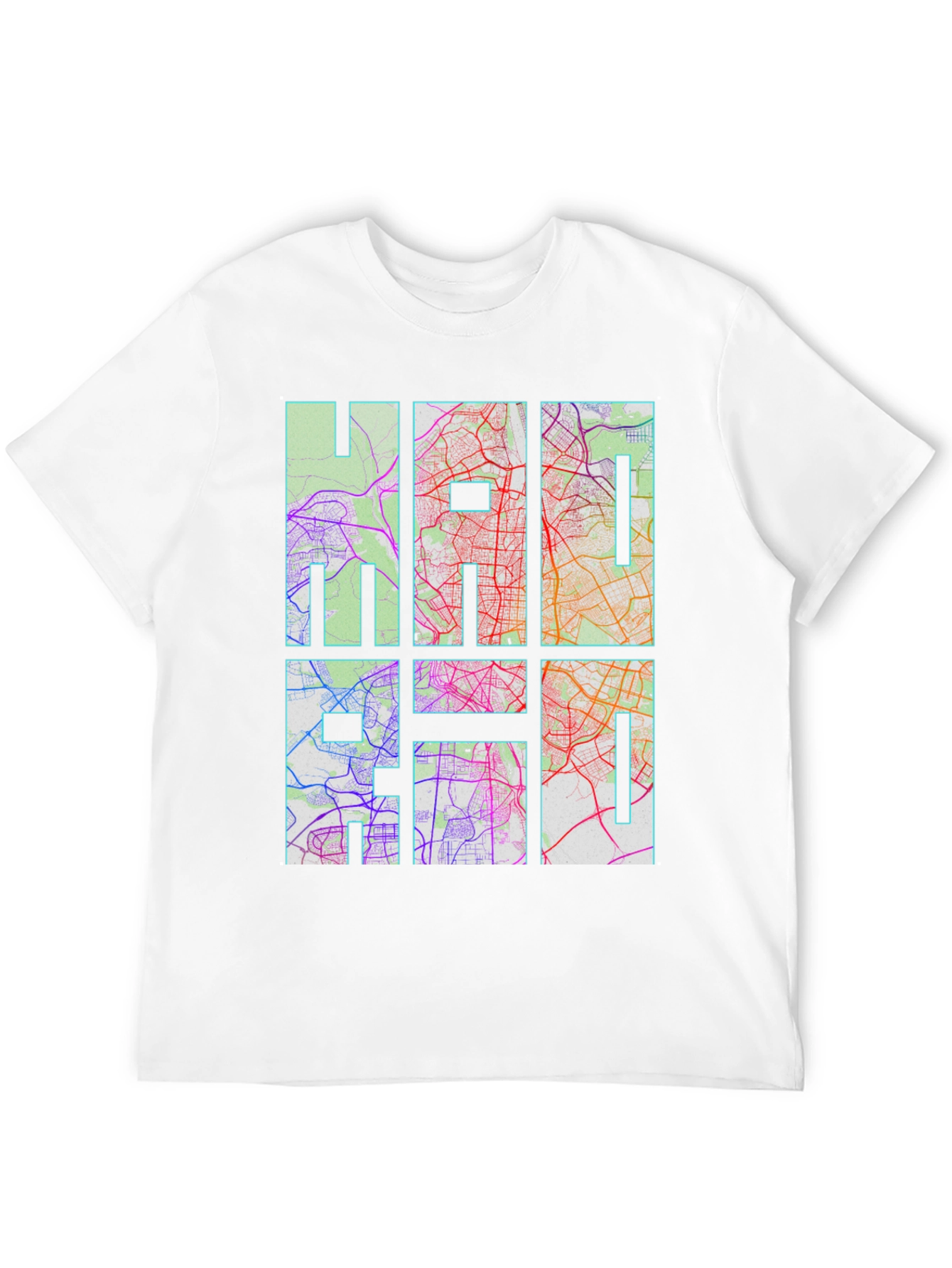 HAI Graphic Map Print Black T-Shirt