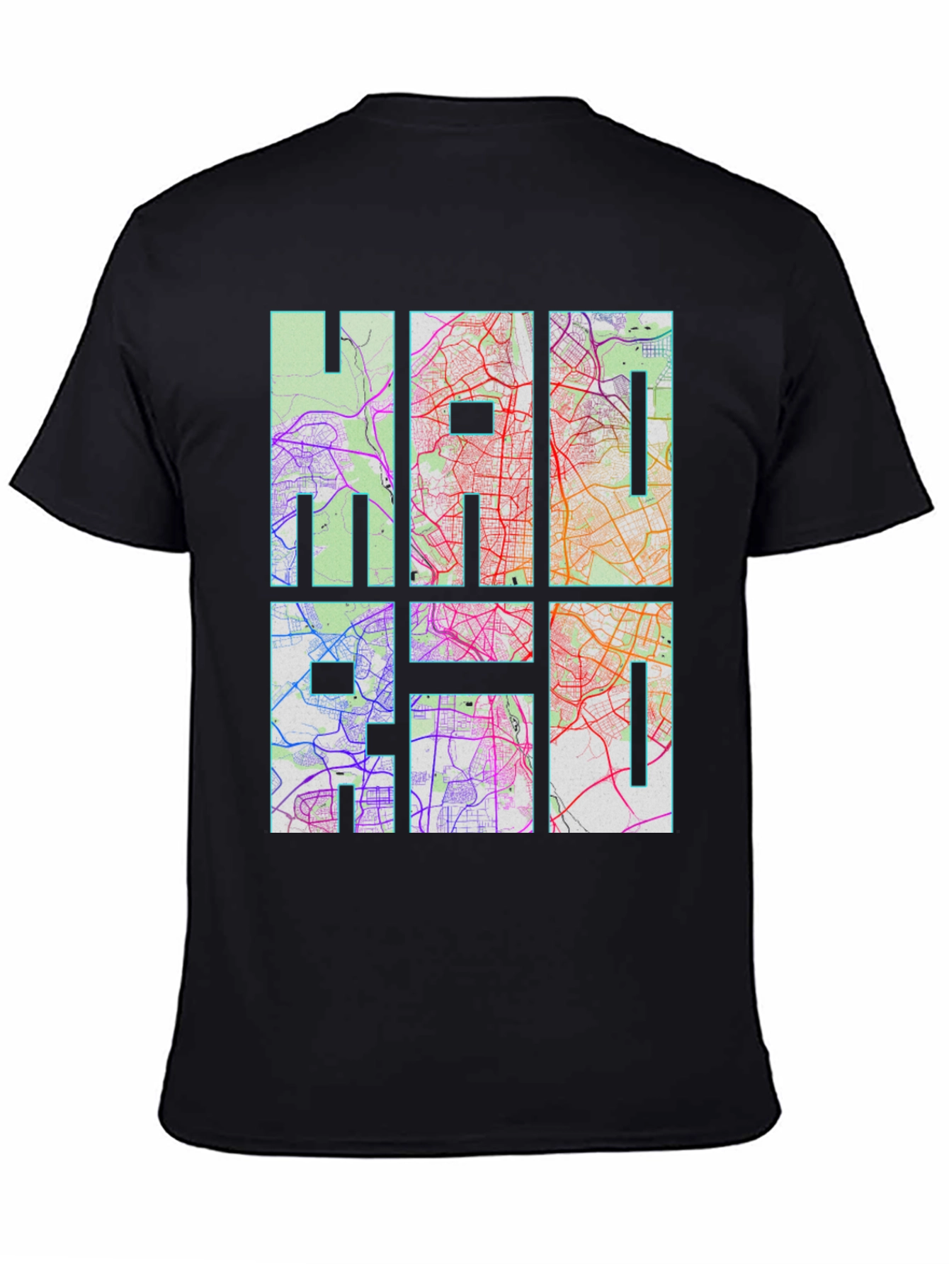 HAI Graphic Map Print Black T-Shirt