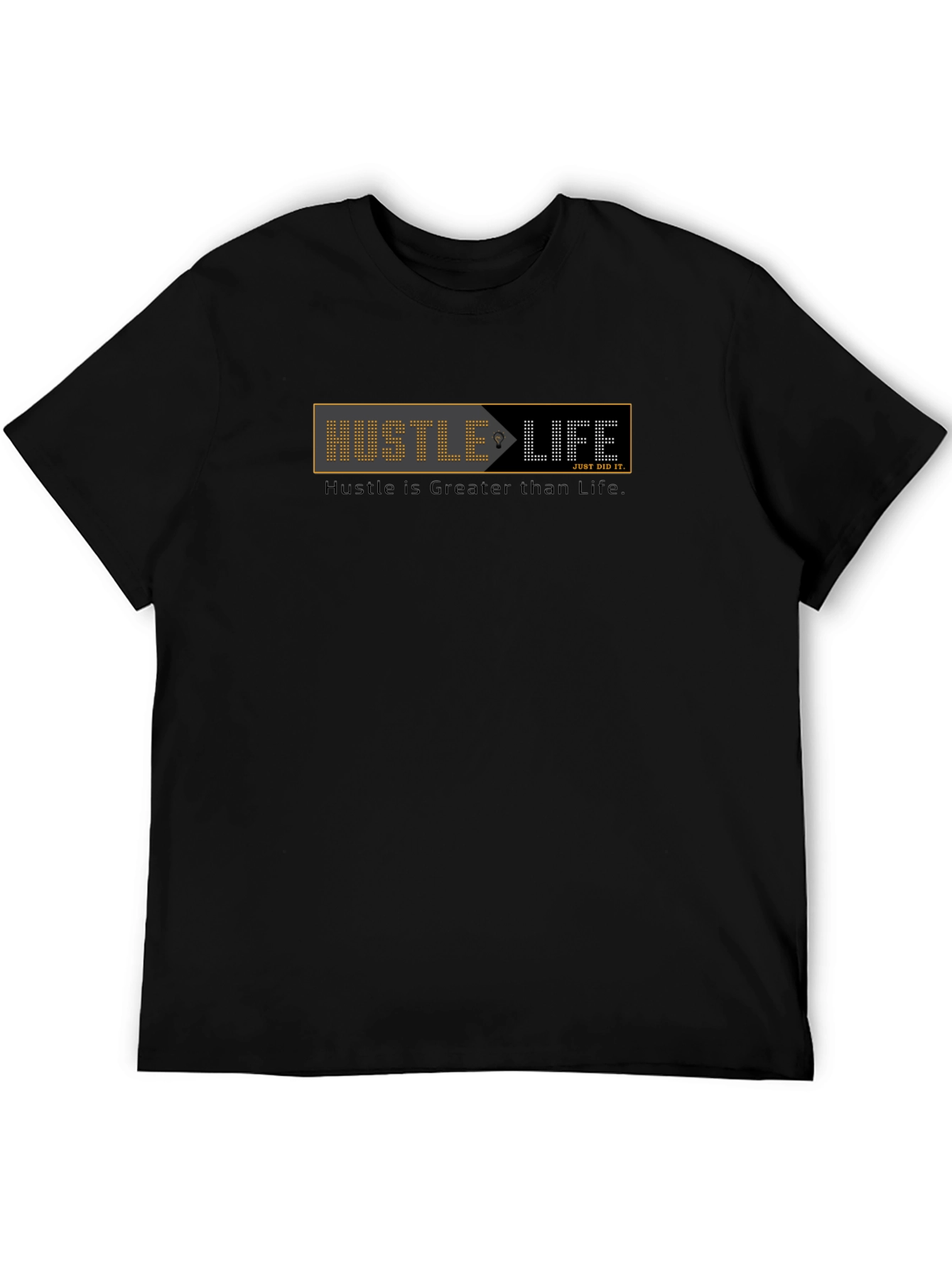 Hustle Life Graphic Black Tee