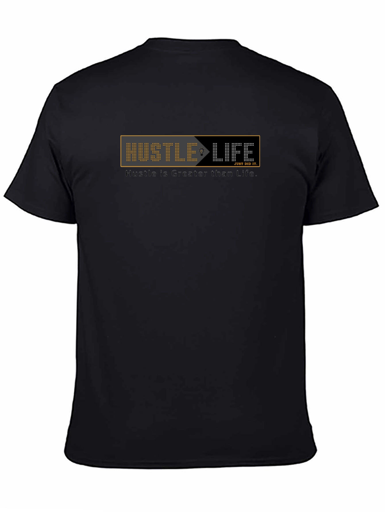 Hustle Life Graphic Black Tee