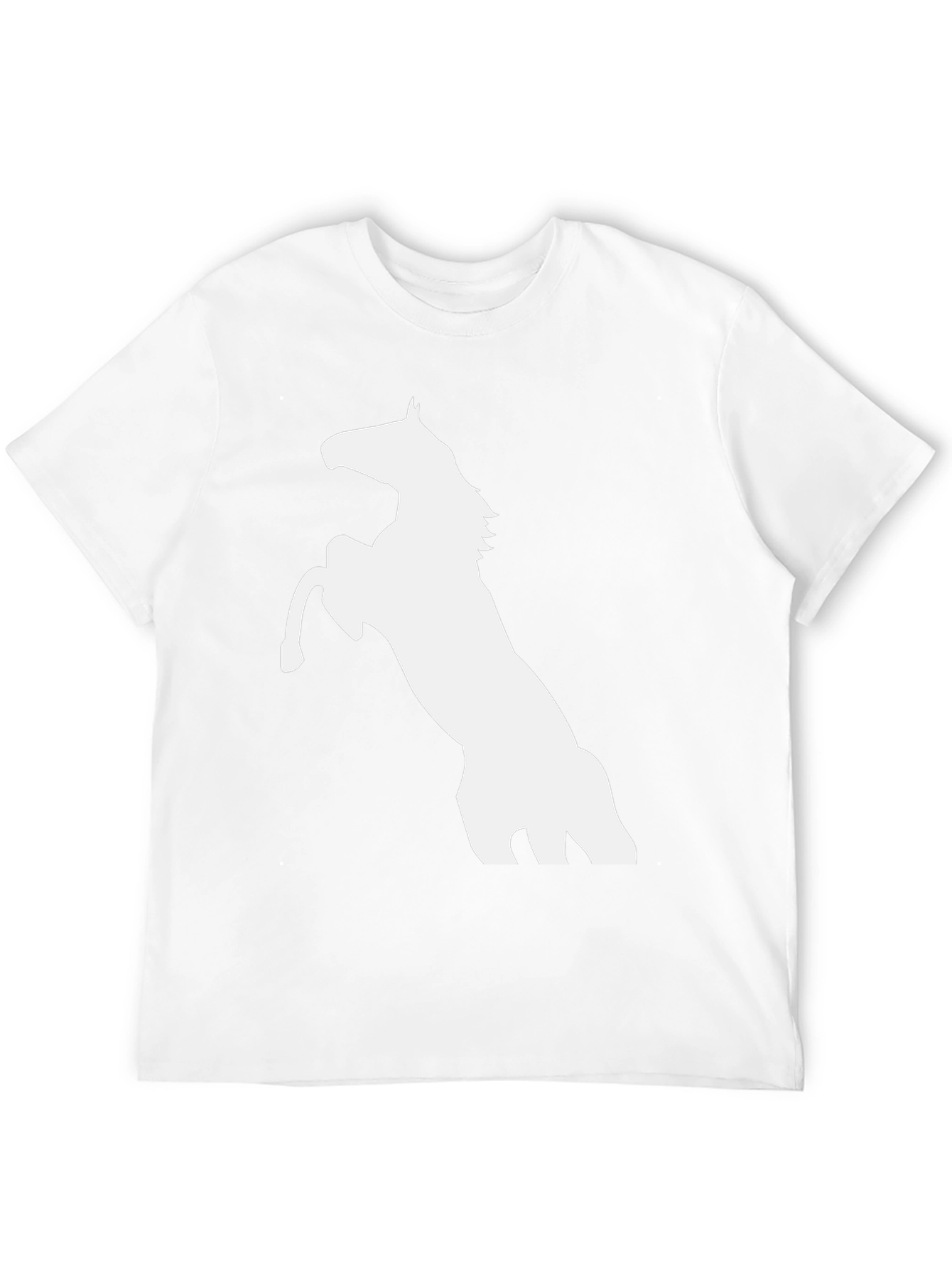 Black Horse Graphic Tee - Mens Casual T-Shirt