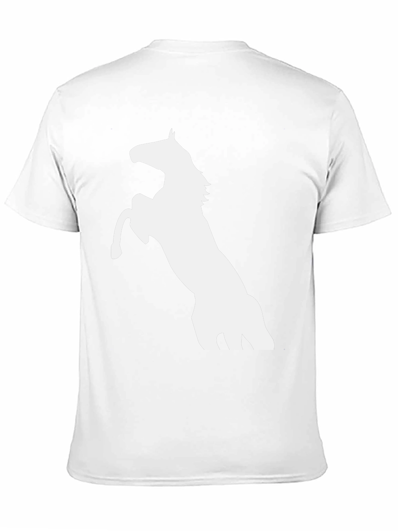 Black Horse Graphic Tee - Mens Casual T-Shirt
