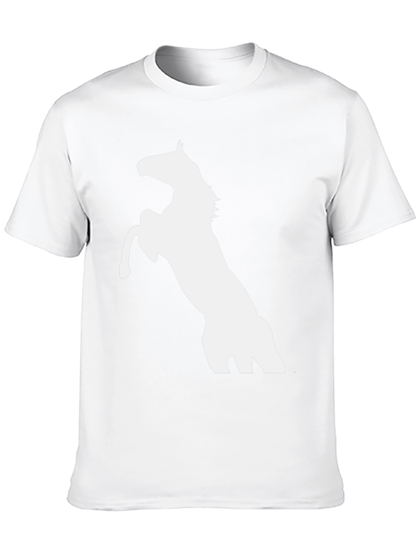 Black Horse Graphic Tee - Mens Casual T-Shirt