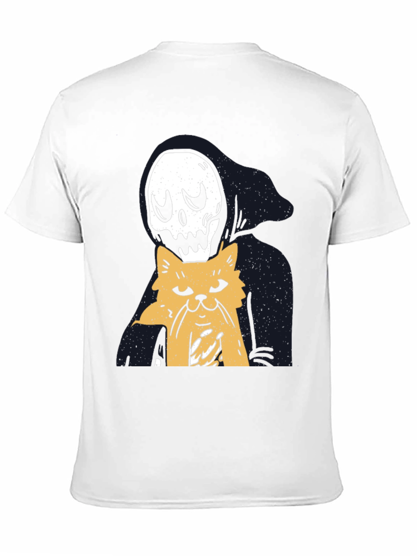 Grim Reaper Cat Lover T-Shirt - Black