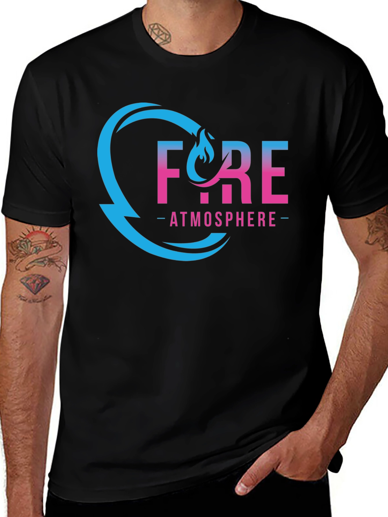 Fyre Atmosphere Black Graphic Tee