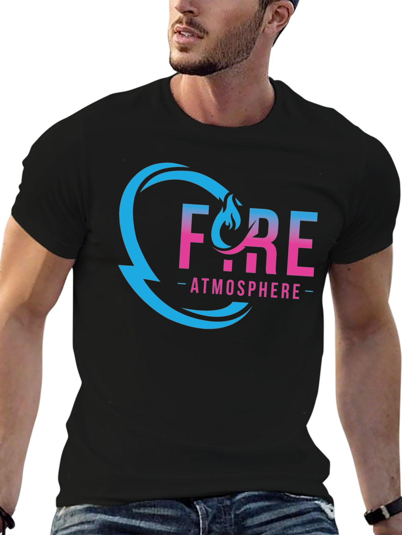 Fyre Atmosphere Black Graphic Tee