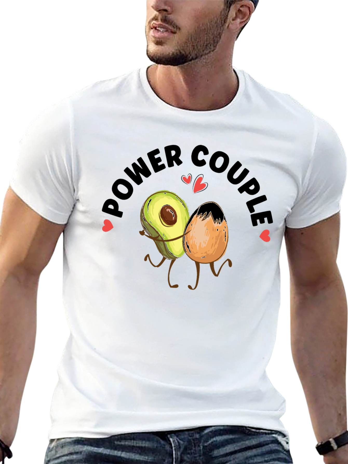 Power Couple Avocado & Egg Graphic Tee