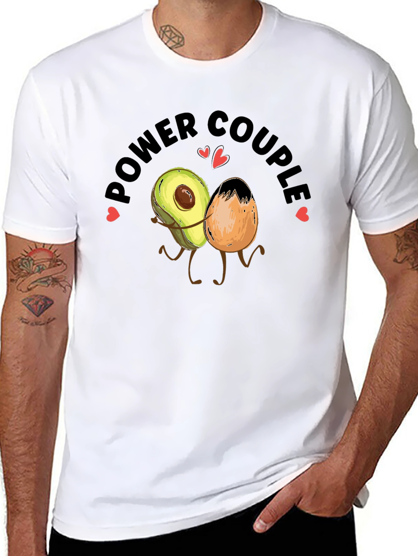 Power Couple Avocado & Egg Graphic Tee