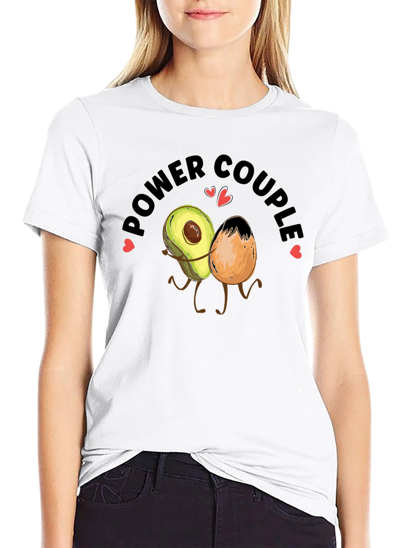 Power Couple Avocado & Egg Graphic Tee