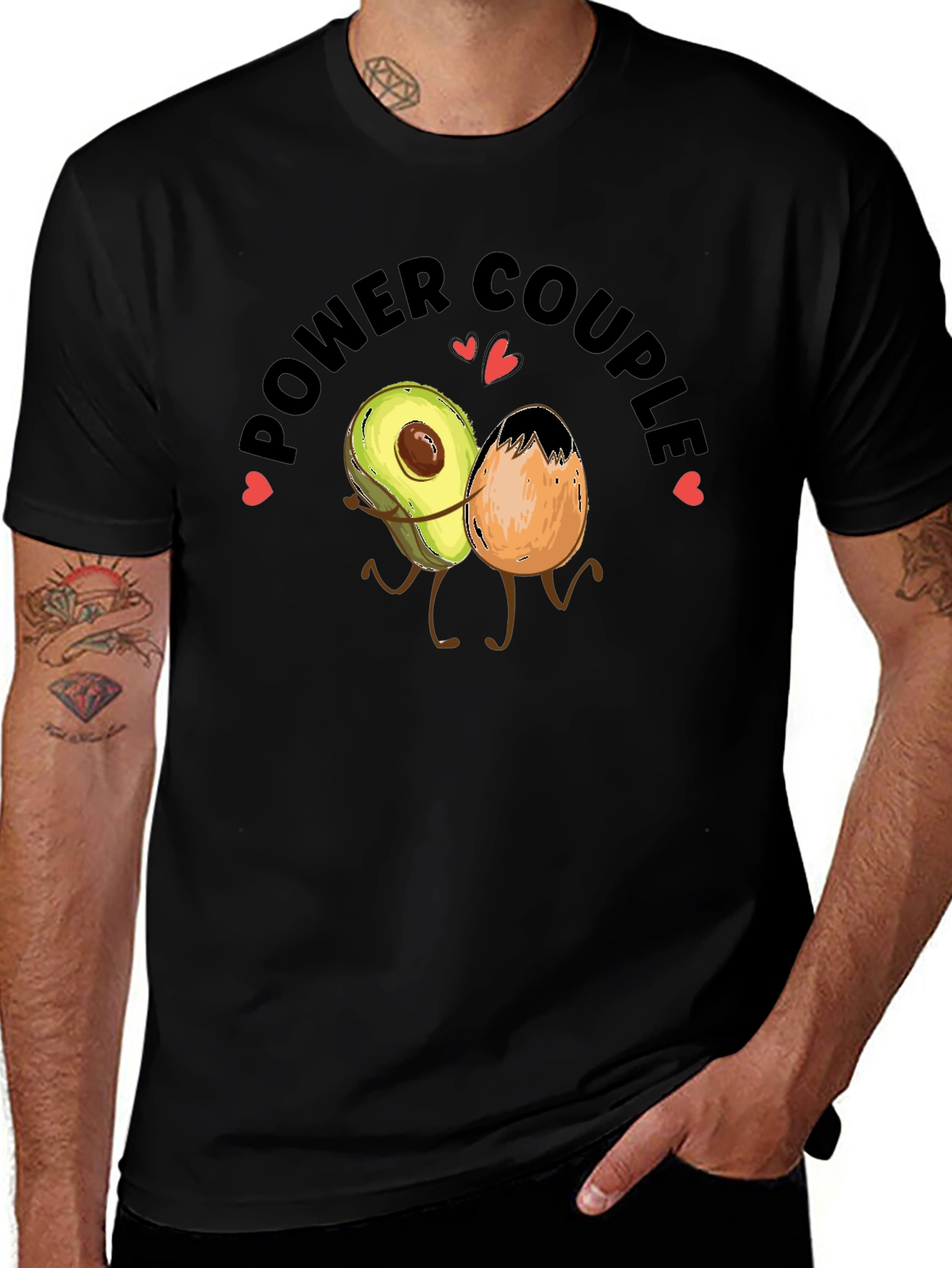 Power Couple Avocado & Egg Graphic Tee