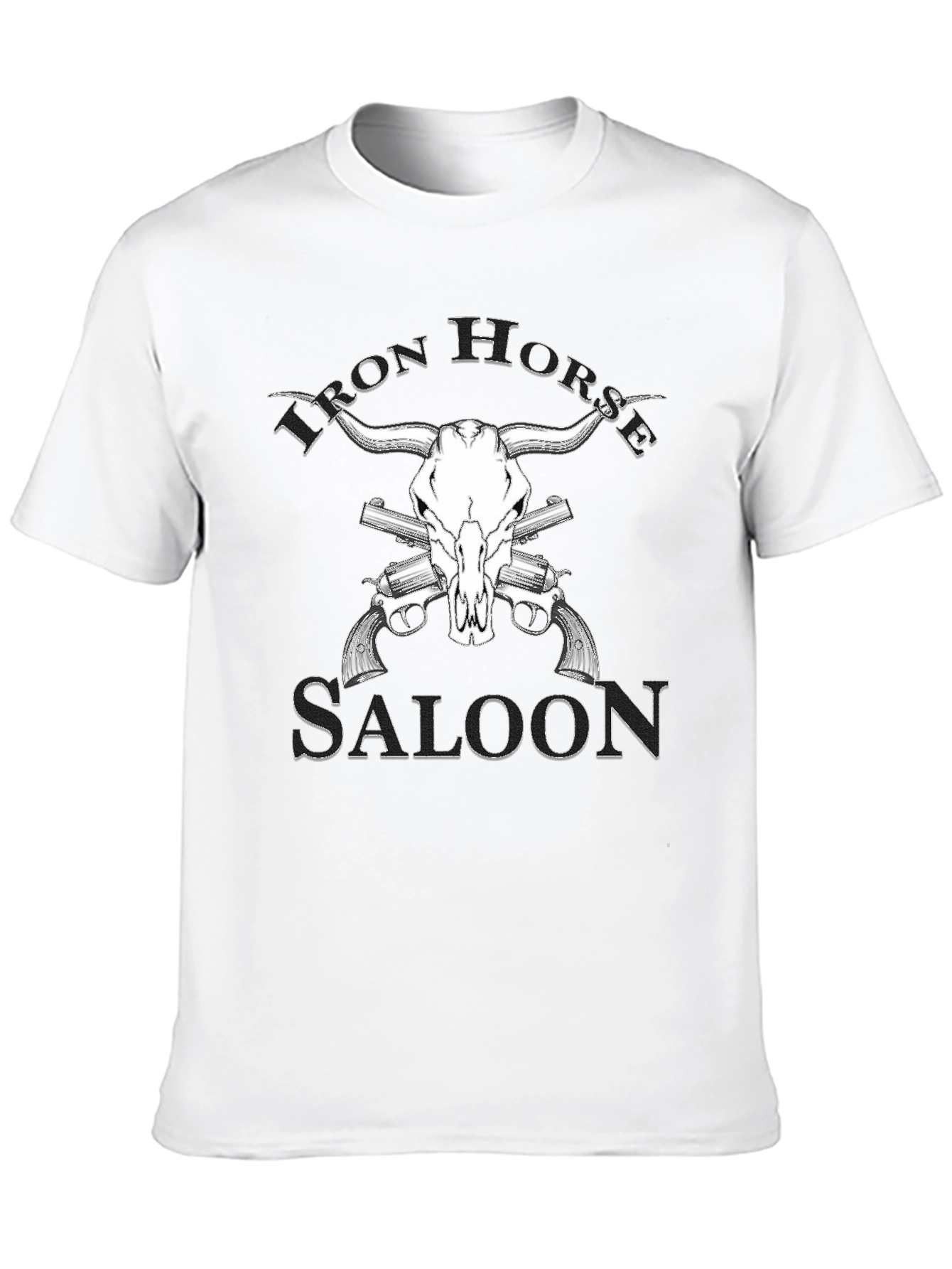 Iron Horse Saloon Graphic T-Shirt - Western Design