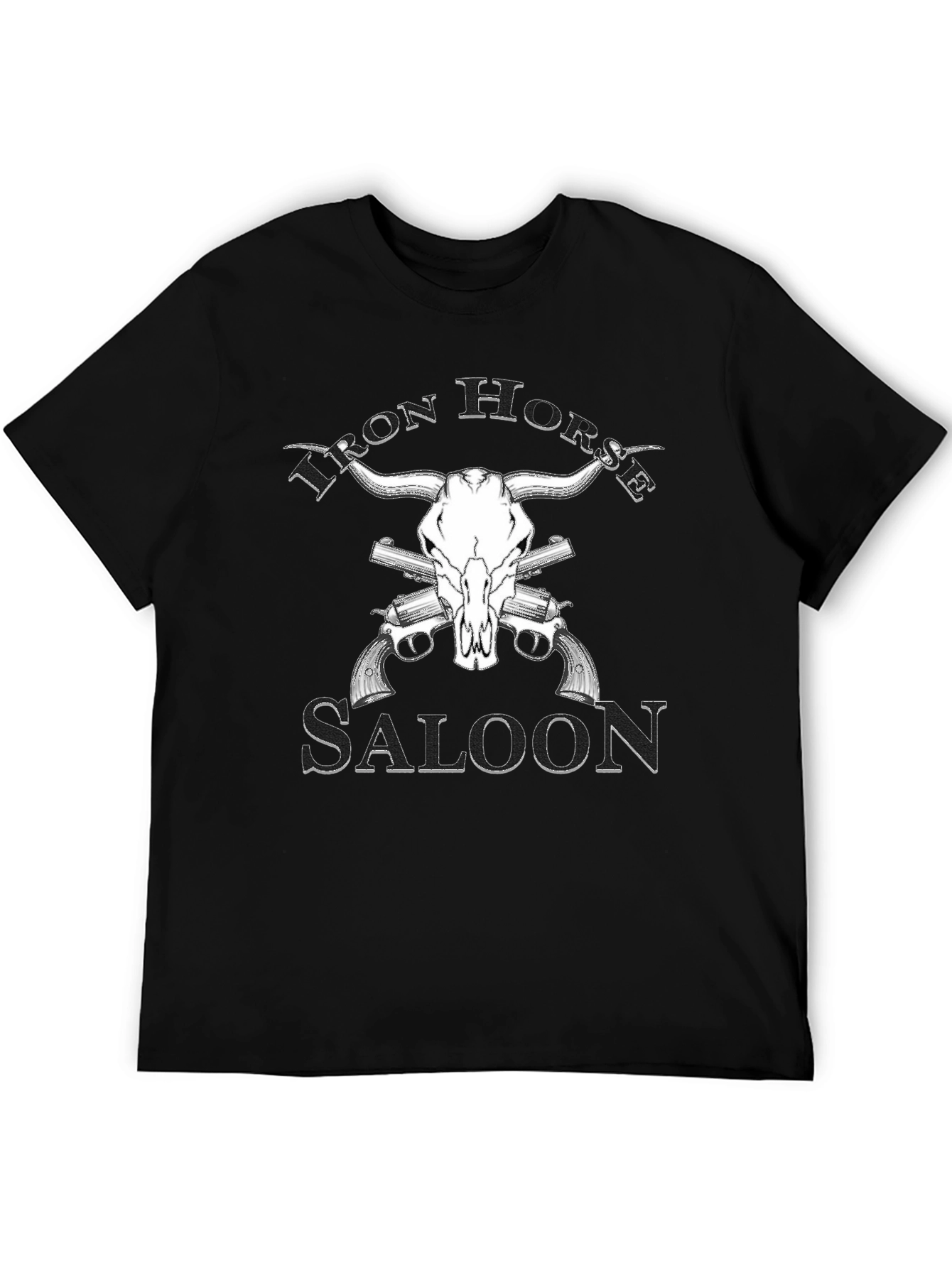 Iron Horse Saloon Graphic T-Shirt - Western Design