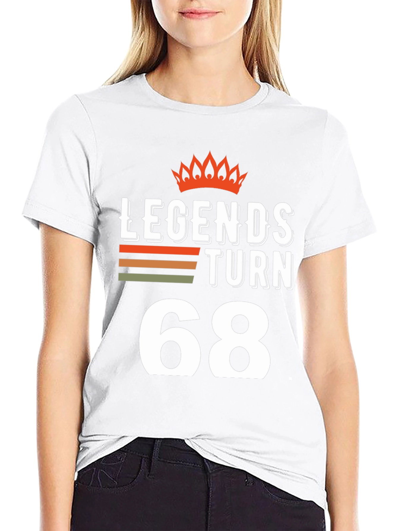 Legends Turn 68 T-Shirt - Birthday Gift
