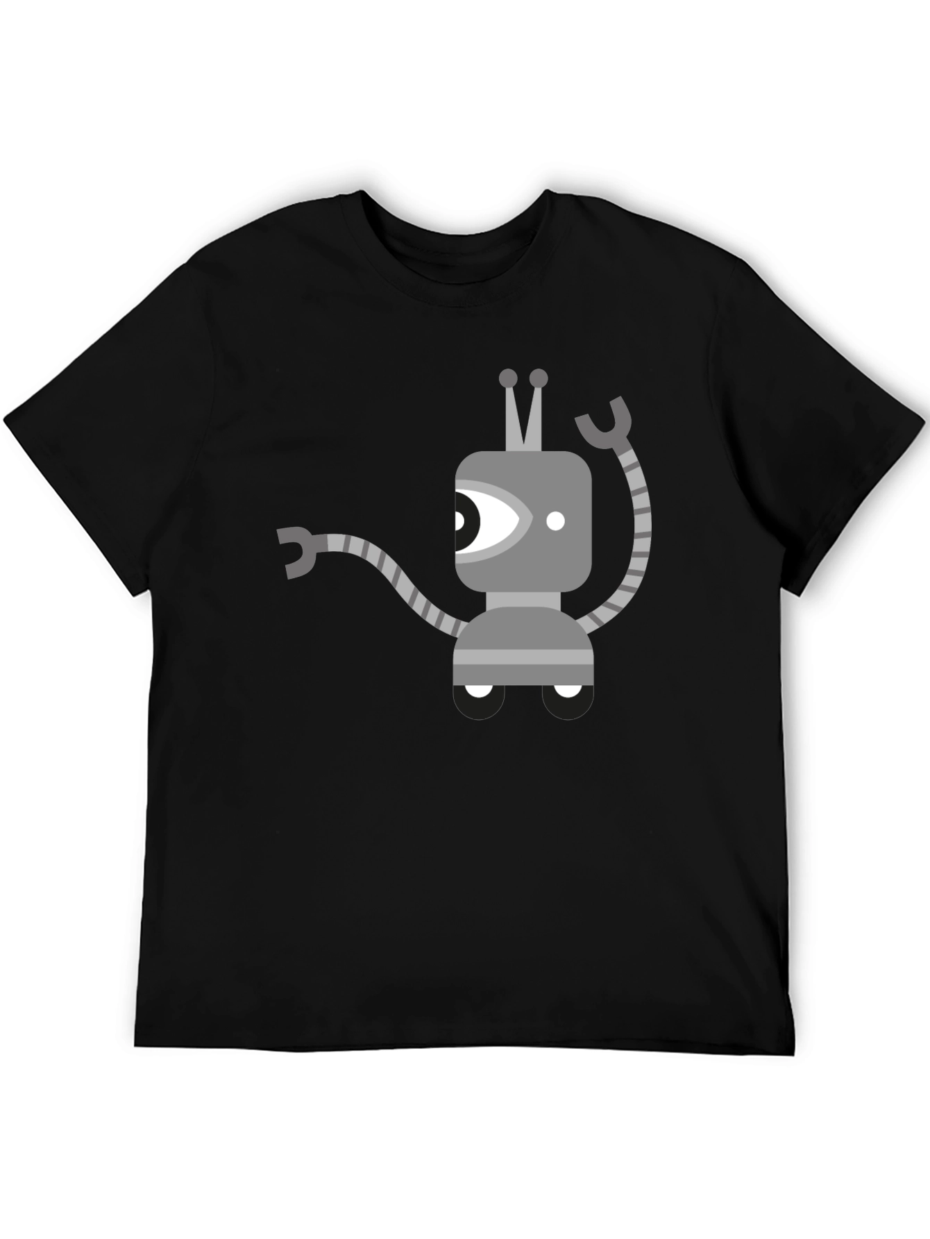 Robot Graphic Black T-Shirt
