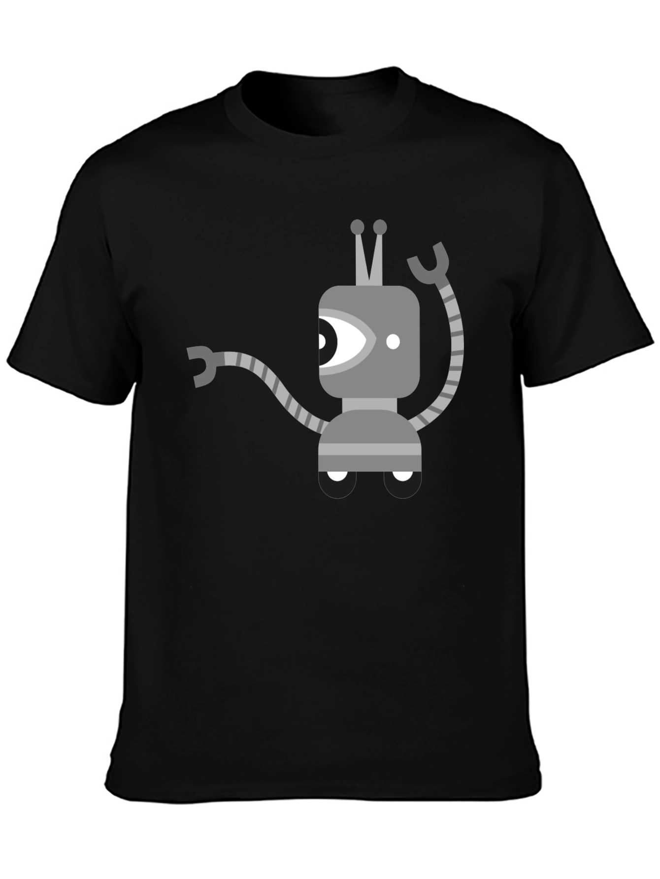 Robot Graphic Black T-Shirt