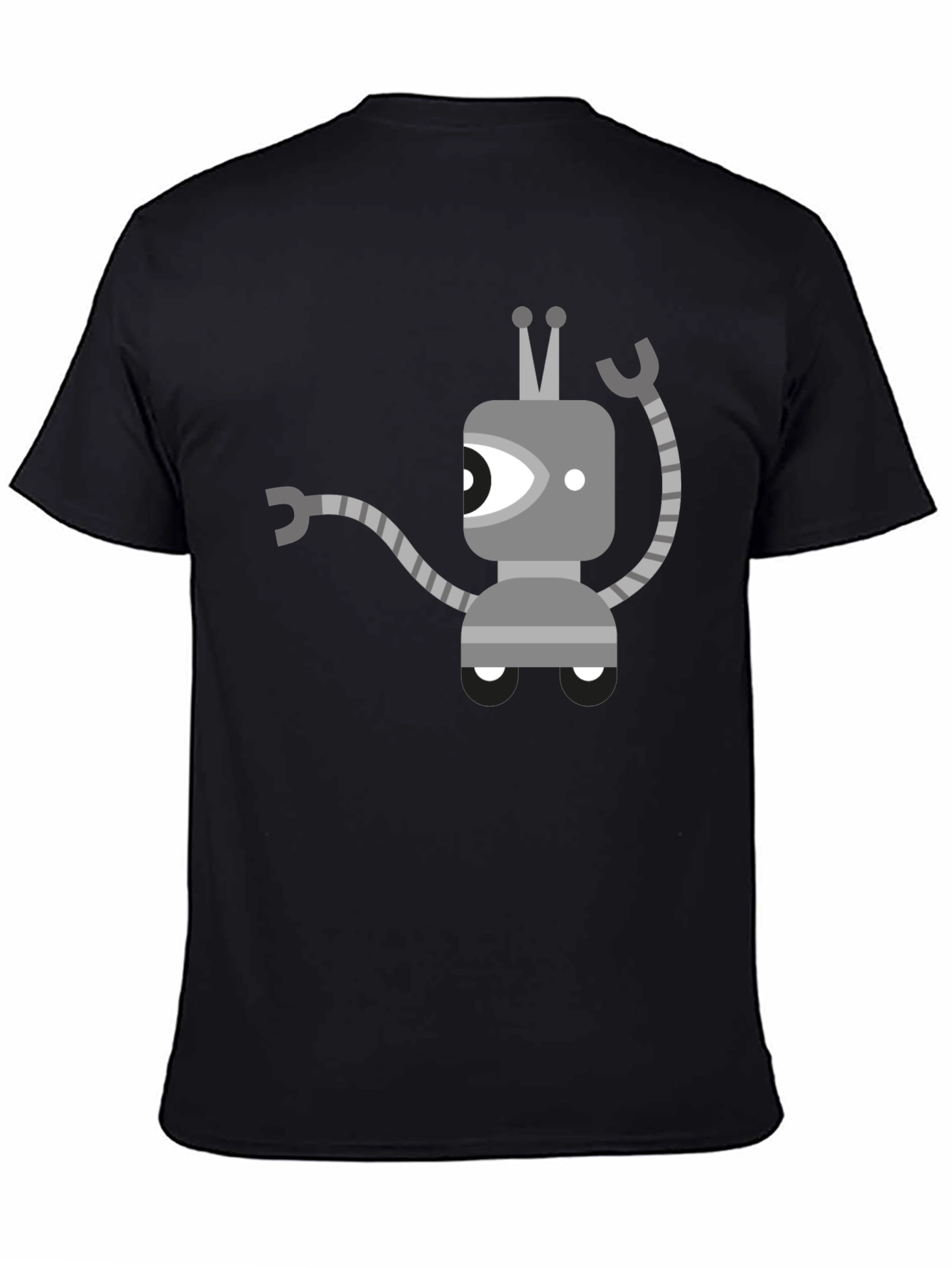 Robot Graphic Black T-Shirt