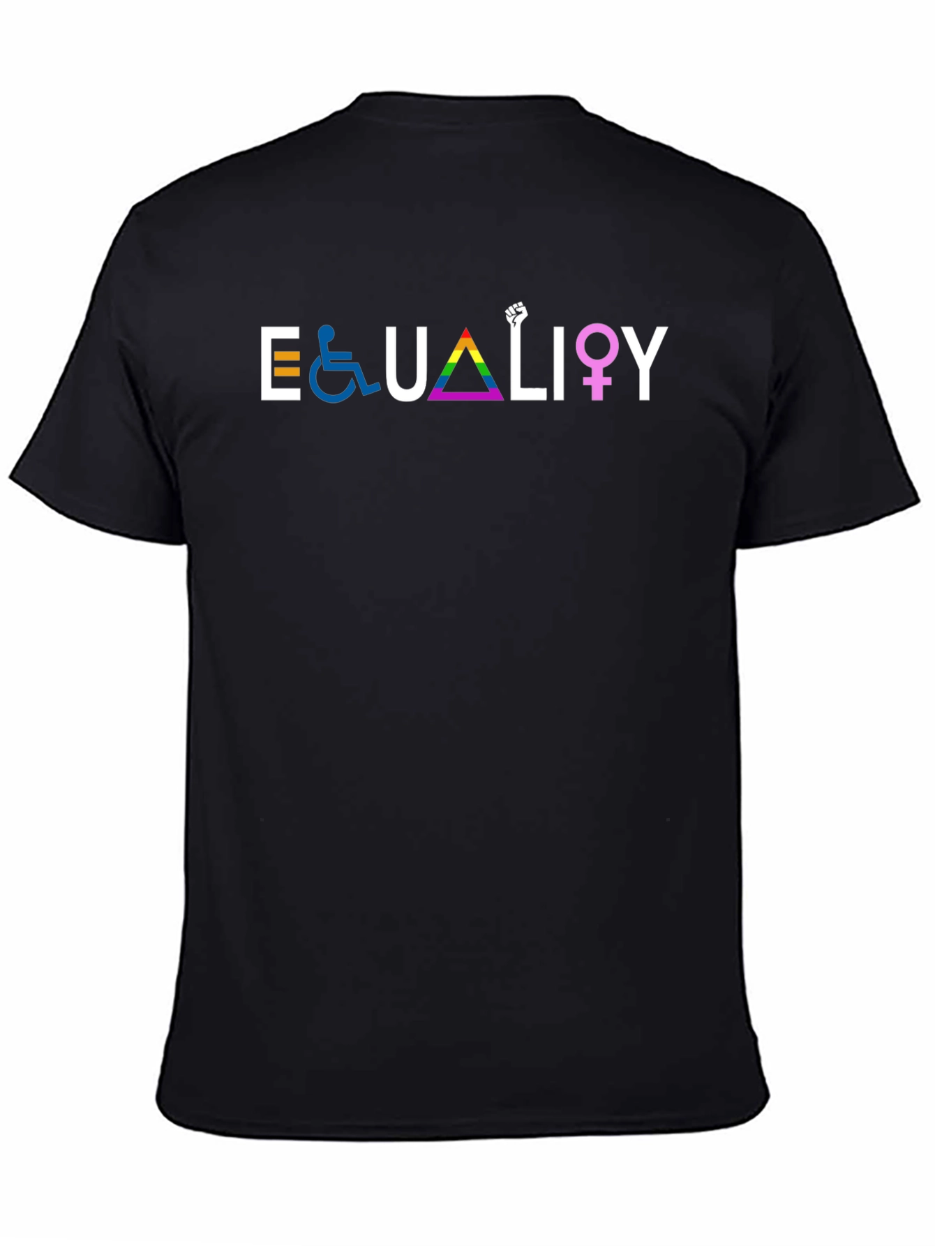 Equality Graphic Tee - Black Unisex T-Shirt