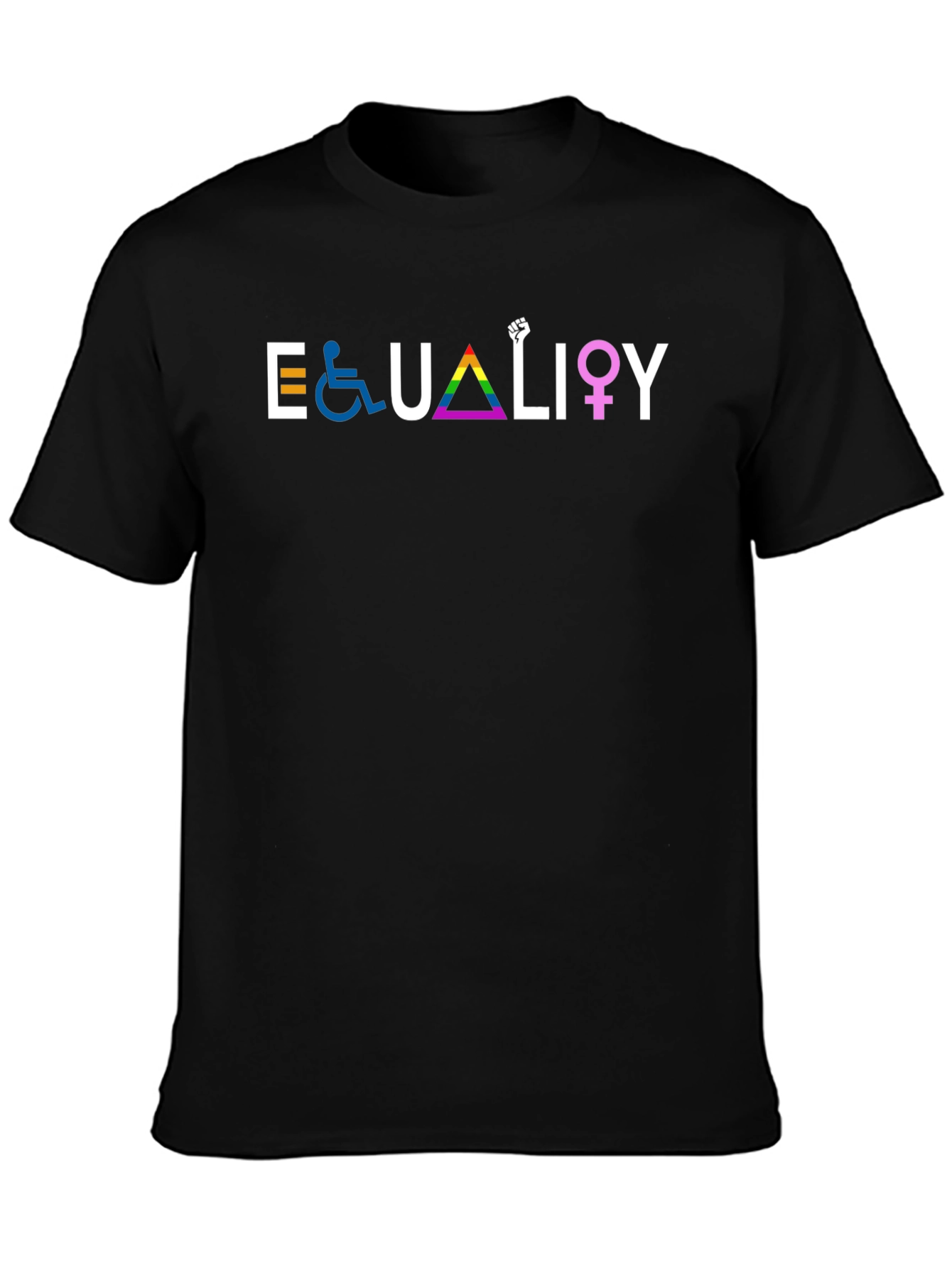 Equality Graphic Tee - Black Unisex T-Shirt
