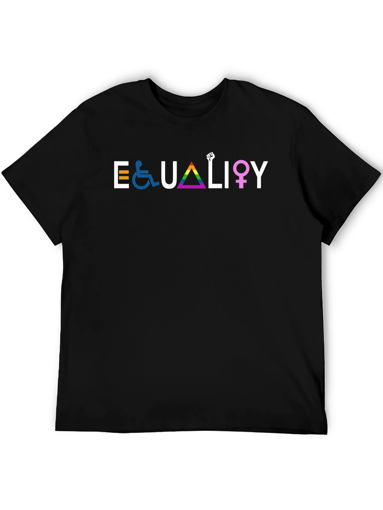 Equality Graphic Tee - Black Unisex T-Shirt