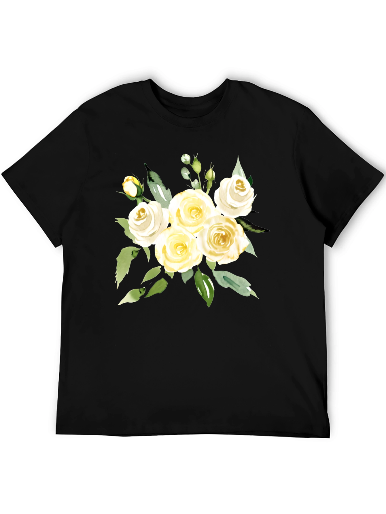 Floral T-Shirt - Elegant Rose Bouquet Tee