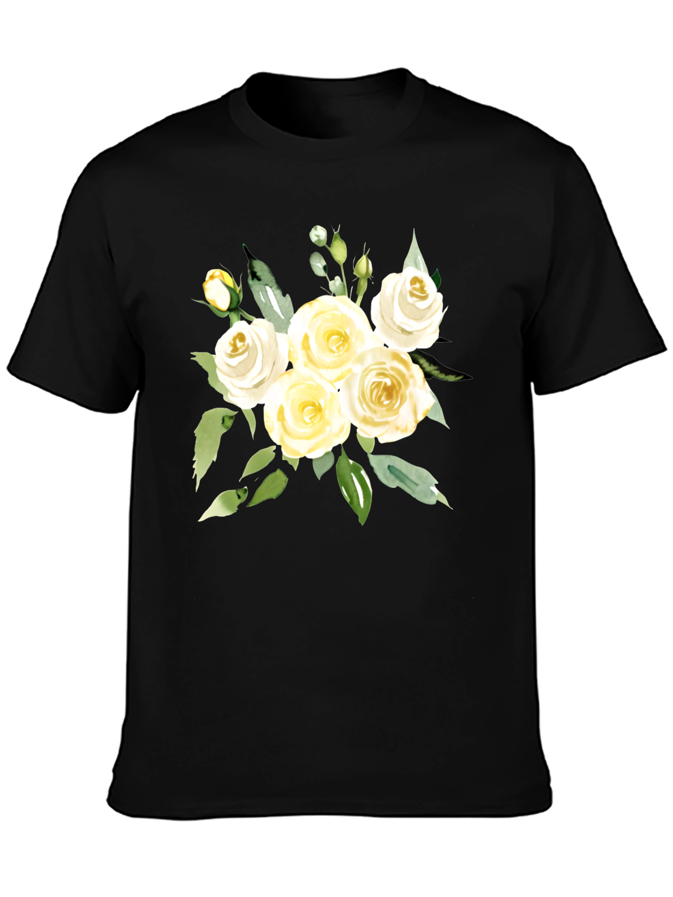 Floral T-Shirt - Elegant Rose Bouquet Tee