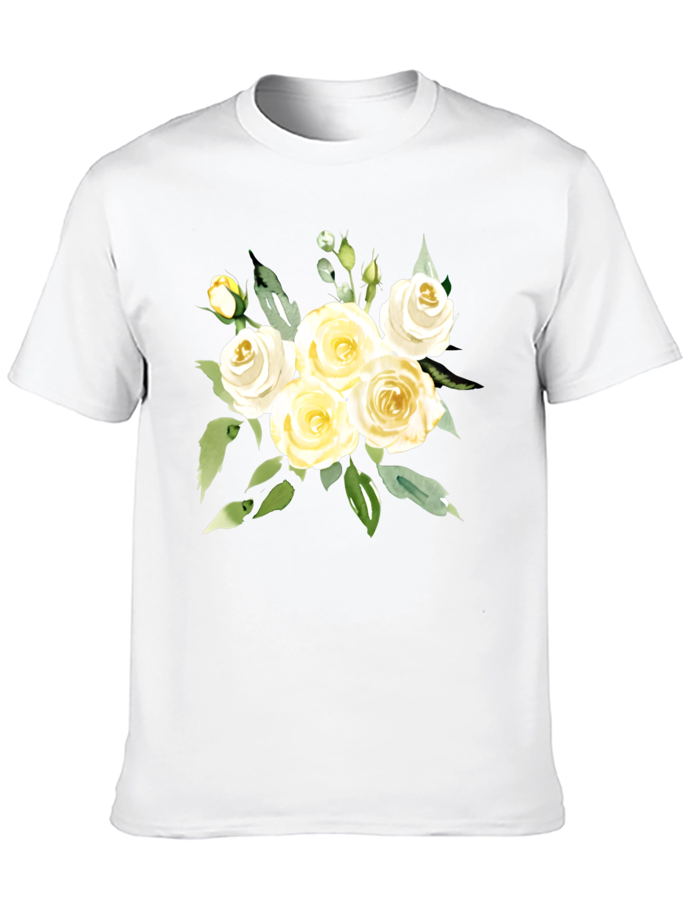 Floral T-Shirt - Elegant Rose Bouquet Tee