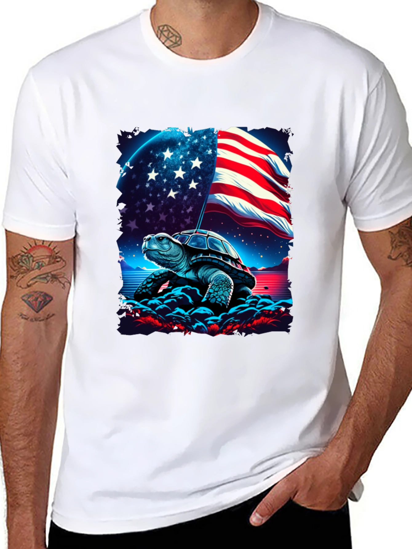 Patriotic Turtle T-Shirt
