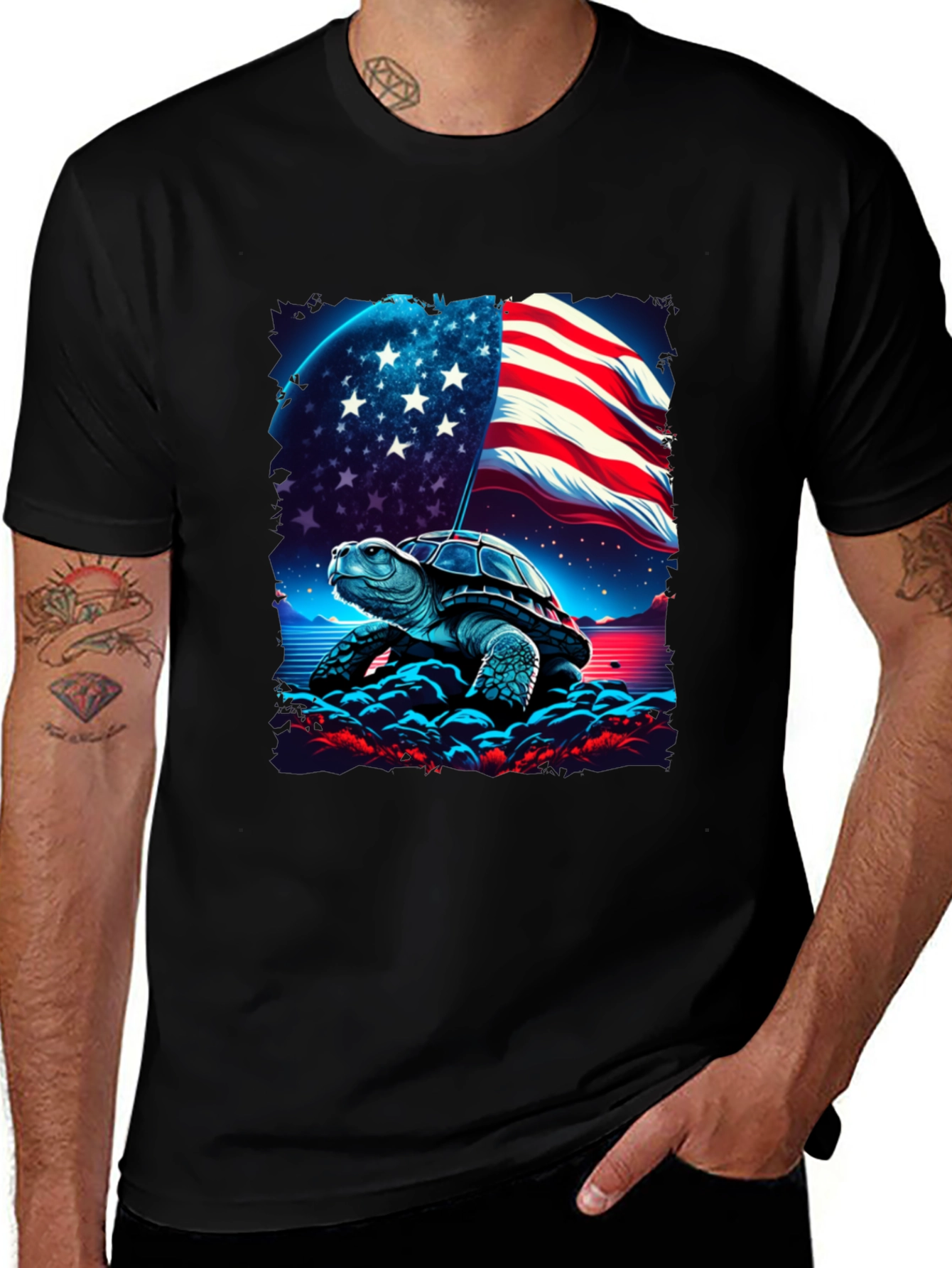 Patriotic Turtle T-Shirt