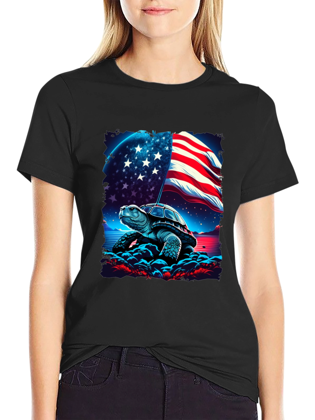 Patriotic Turtle T-Shirt