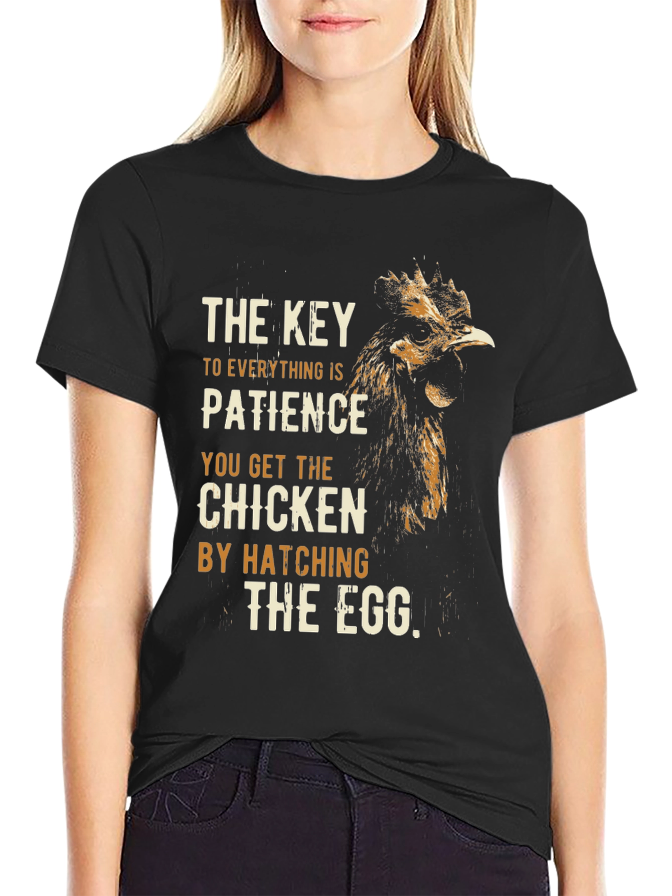 Patience Chicken Hatching T-Shirt