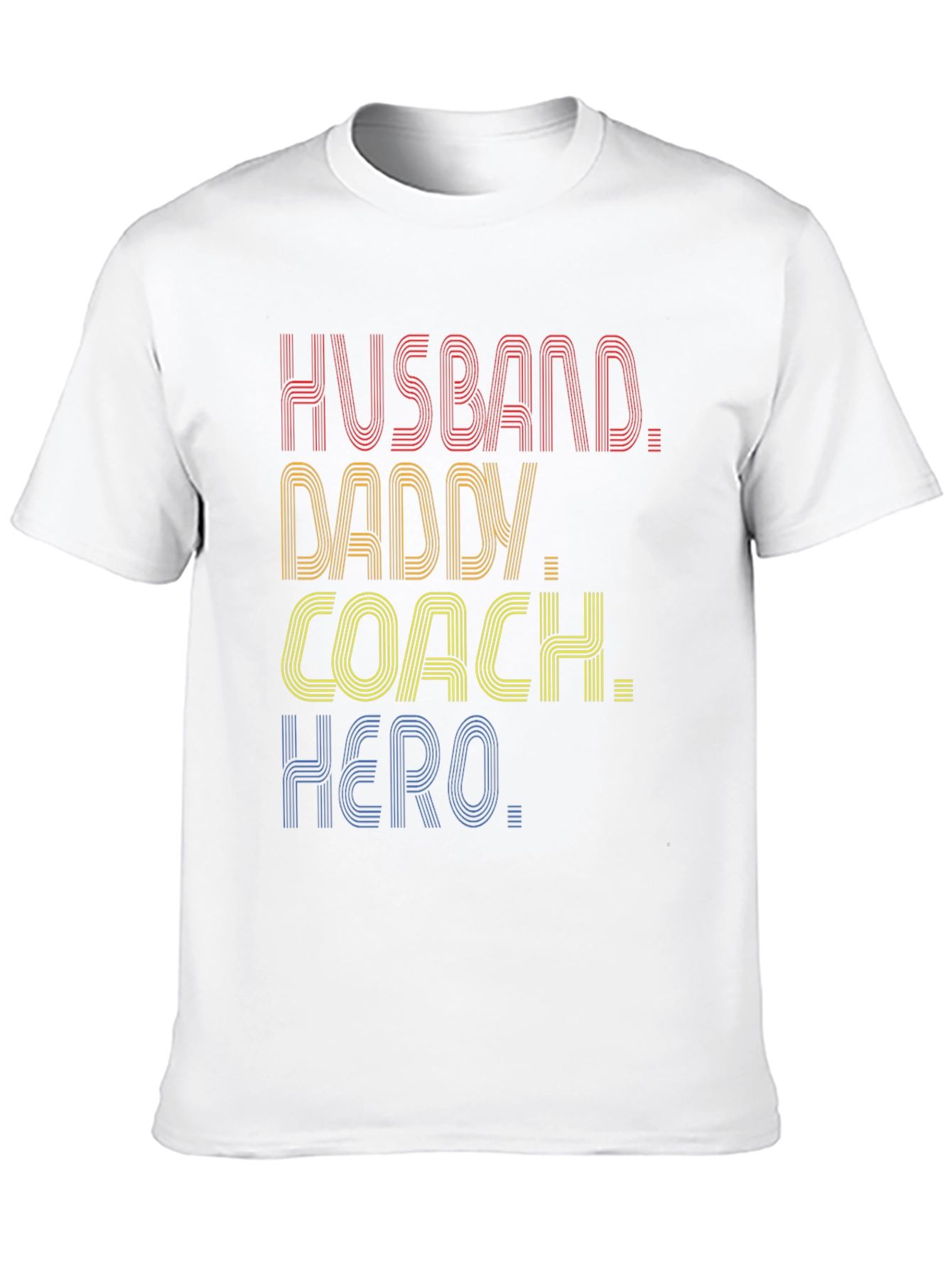 Husband Daddy Coach Hero Graphic T-Shirt